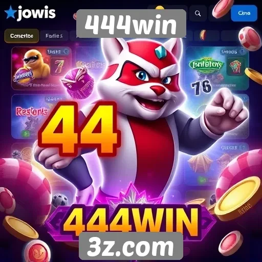 Opções de jogos disponíveis na plataforma 444win