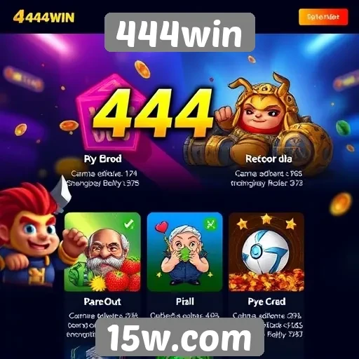 Análise das funcionalidades do site de jogos 444win